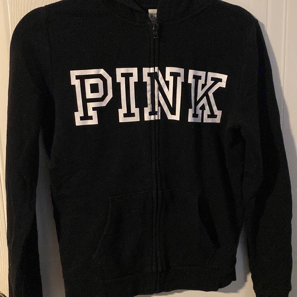 A Victoria Secret Sweater (black) used but clean and new! 💘